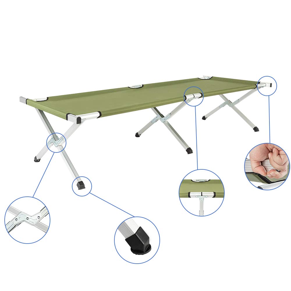 Folding Camping Cot with Carry Bag E520805
