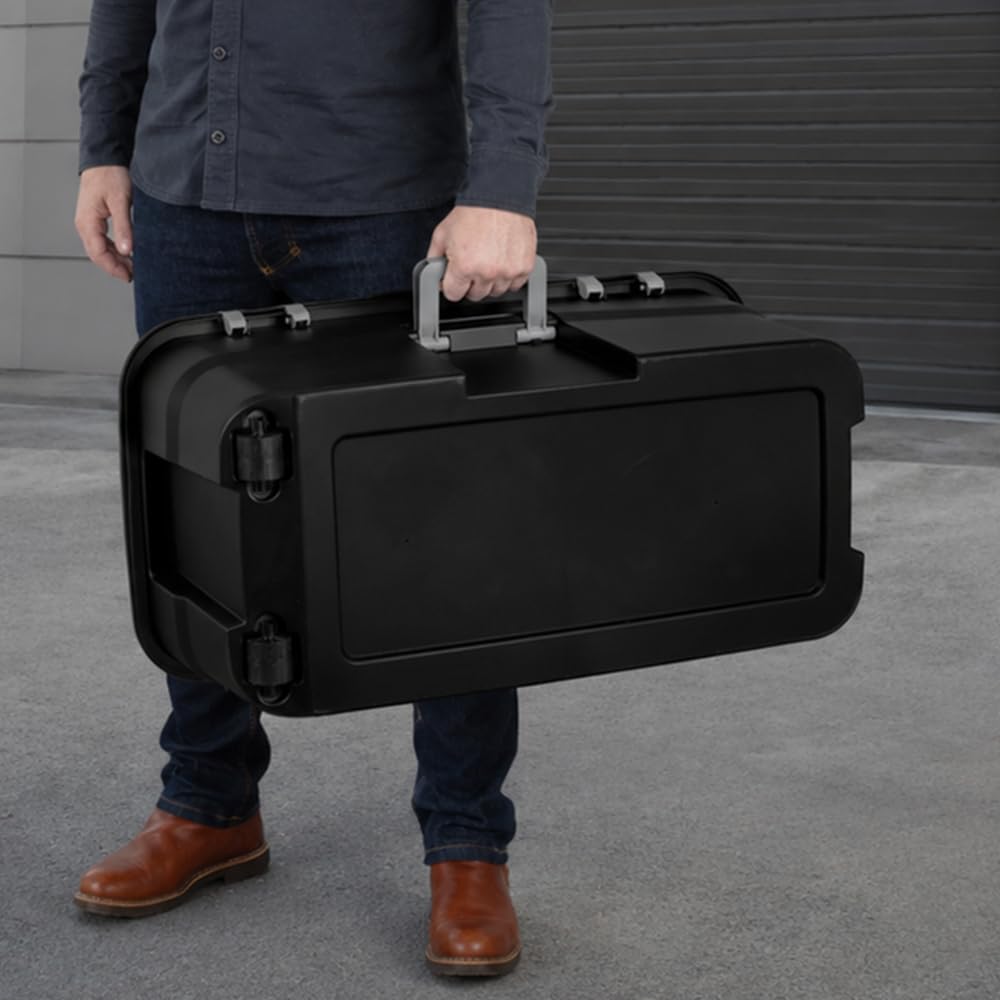 Black 22 Gallon Storage Trunk with Wheels O37603