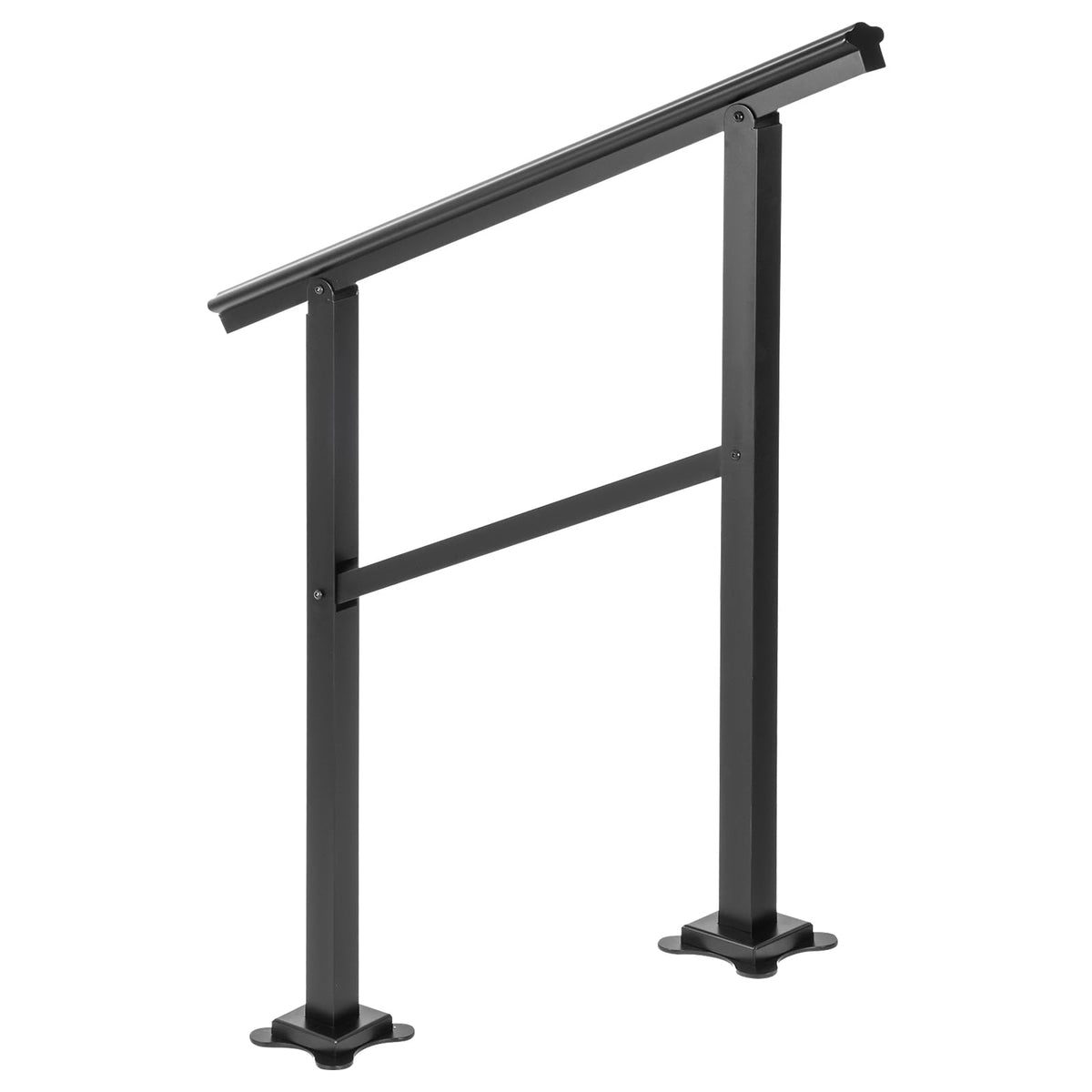 Aluminum Outdoor Stair Handrail 36 x 35 for 2-3 Steps B202