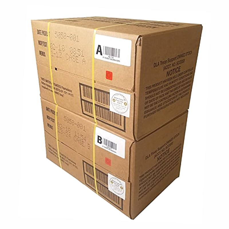 MRE Meals Ready to Eat A and B Cases with Heater R875145