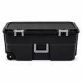 Black 22 Gallon Storage Trunk with Wheels O37603
