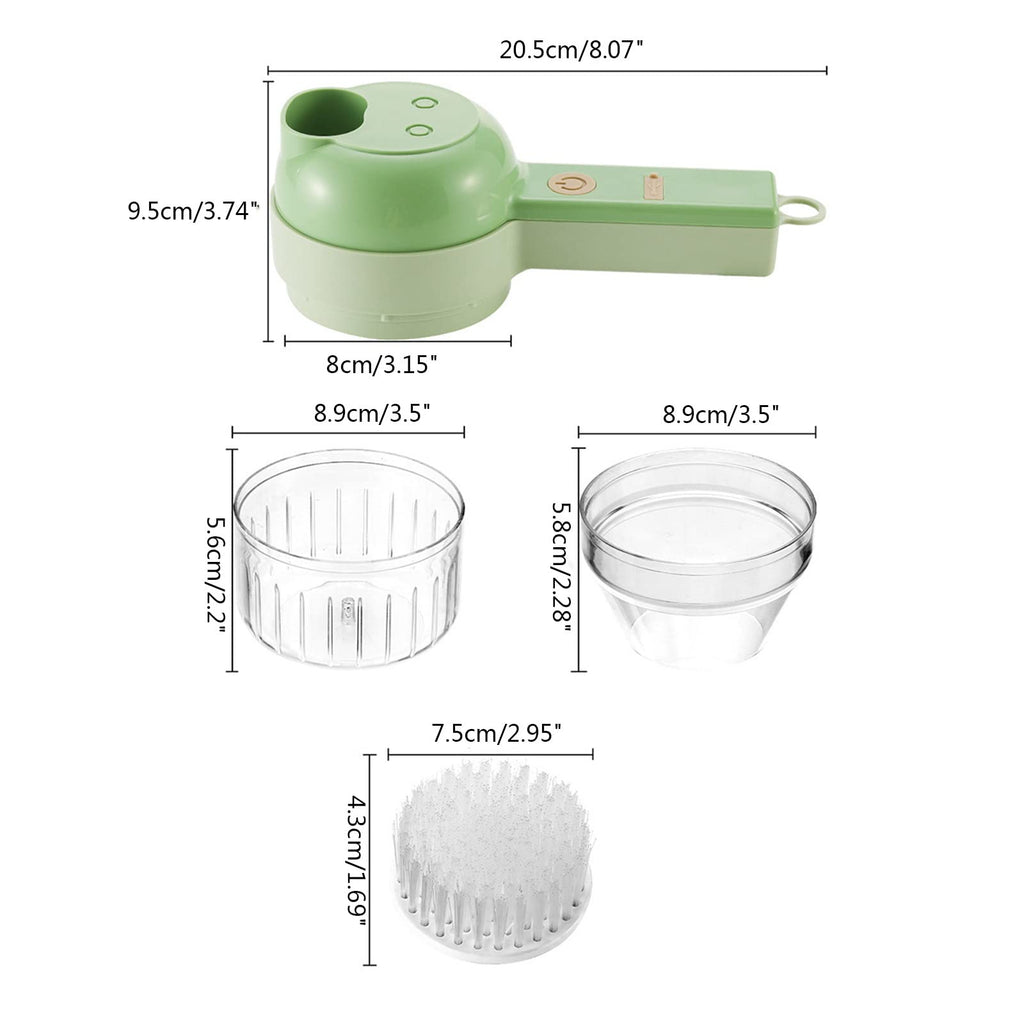 4 In 1 Cordless Electric Vegetable Cutter G6706
