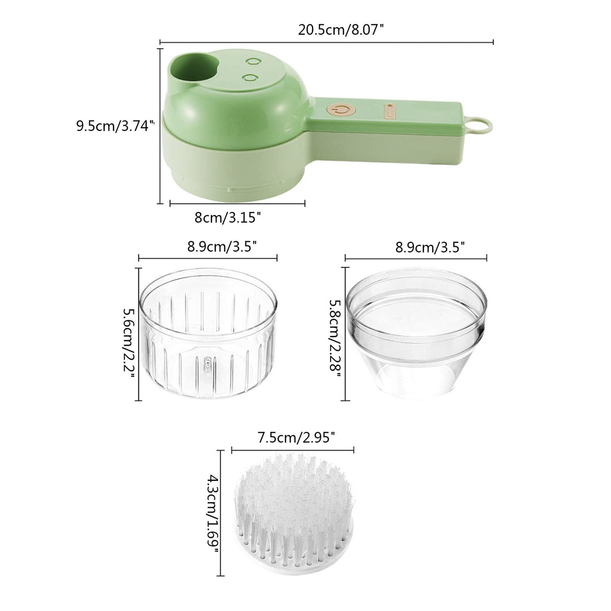 4 In 1 Cordless Electric Vegetable Cutter G6706