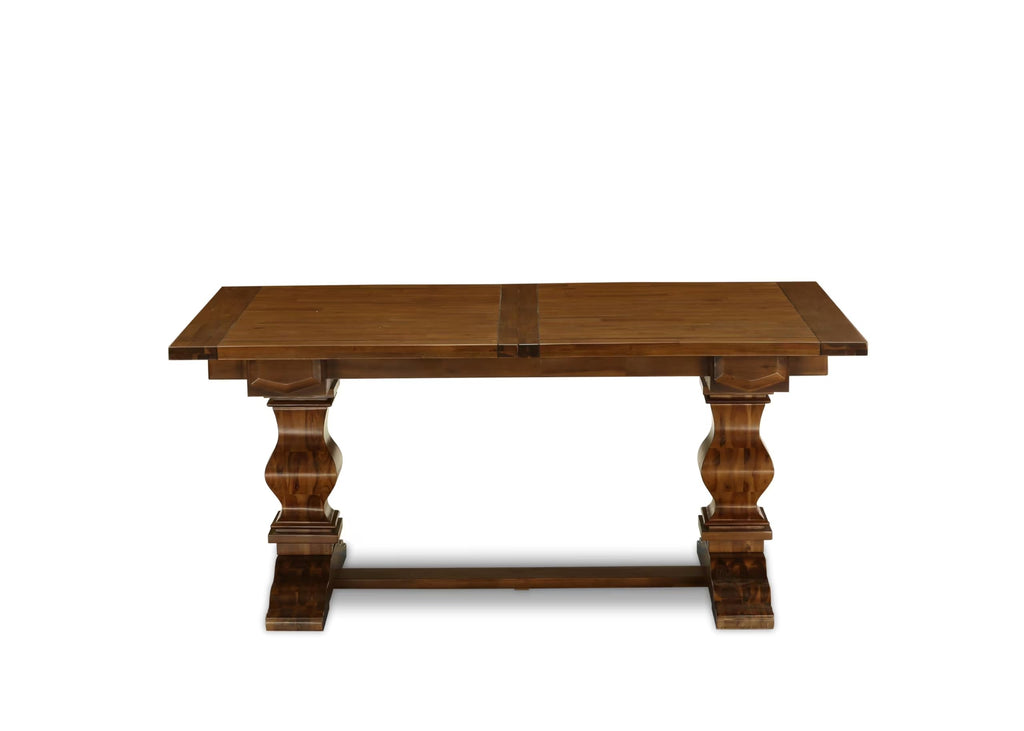 9 Piece Walnut Dining Set with 8 Upholstered Chairs G93268