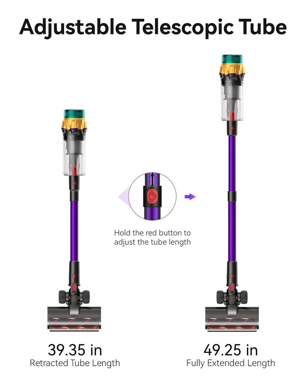 Cordless Stick Vacuum Cleaner 650W 60KPA E149