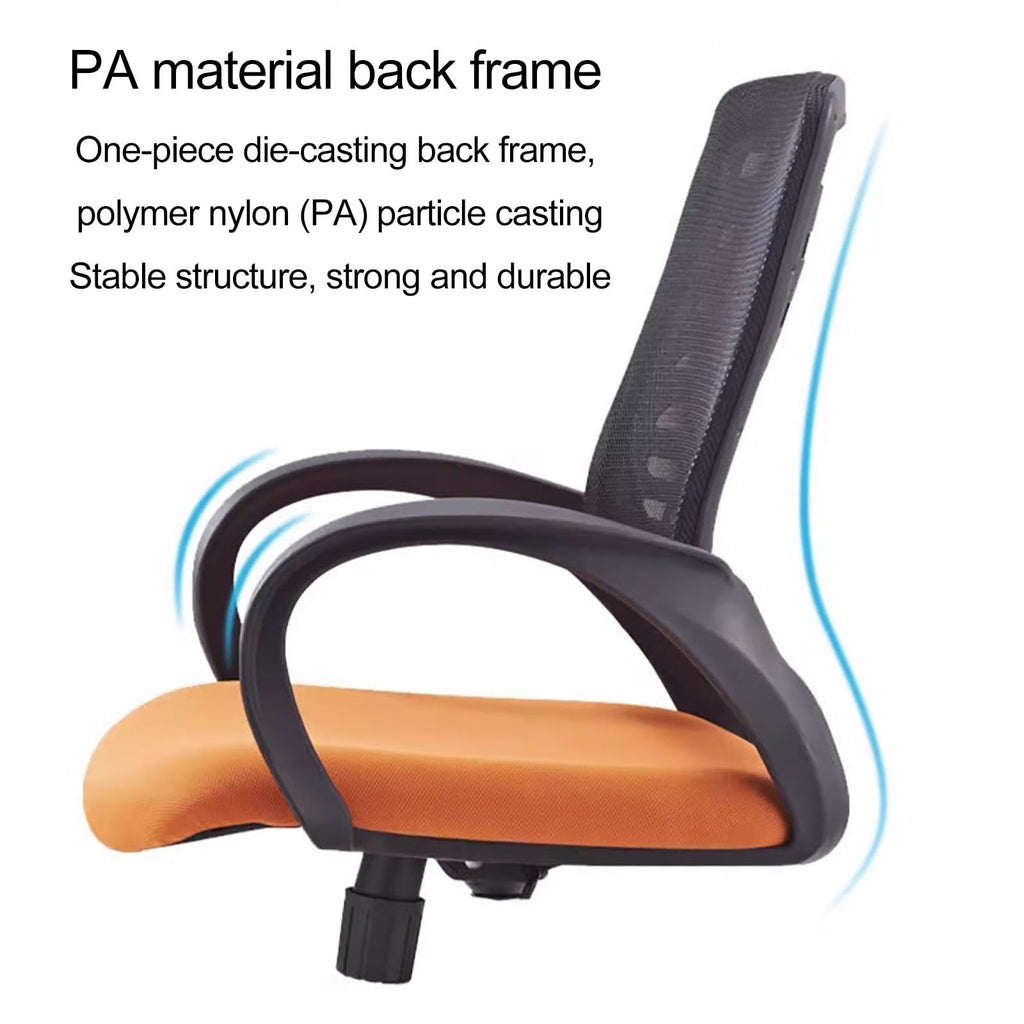 Orange Ergonomic Mesh Office Chair with Lumbar Support F234455