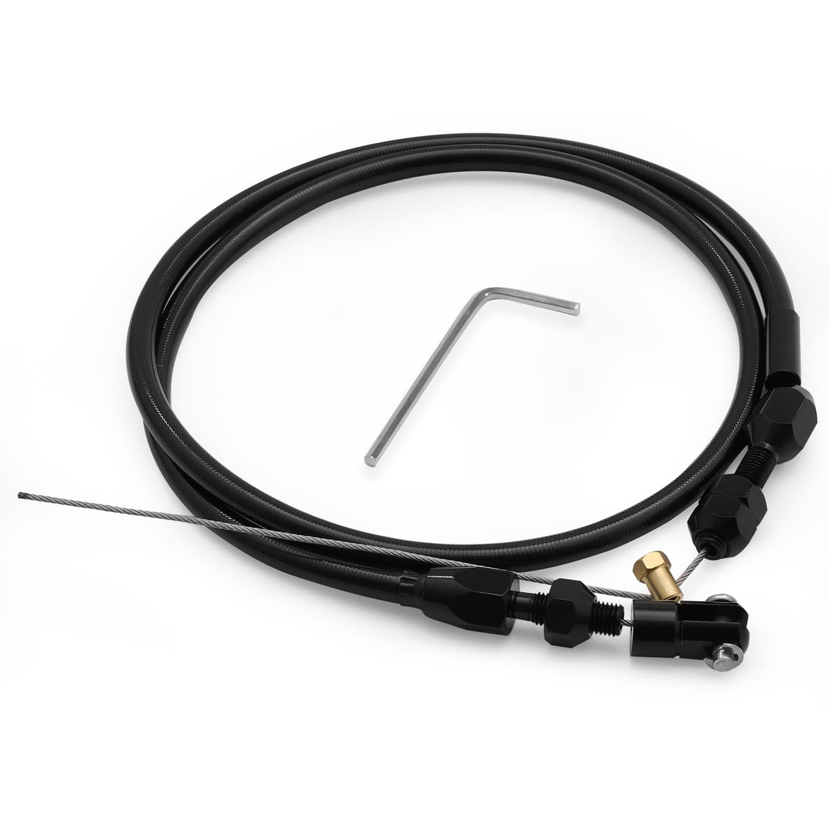 36-Inch LS Throttle Cable Stainless Steel Braided O609900