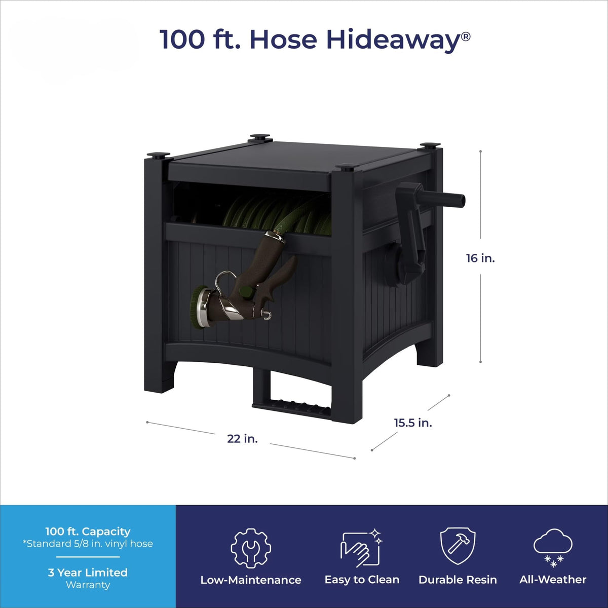 Garden Hose Reel Storage Cabinet A88931