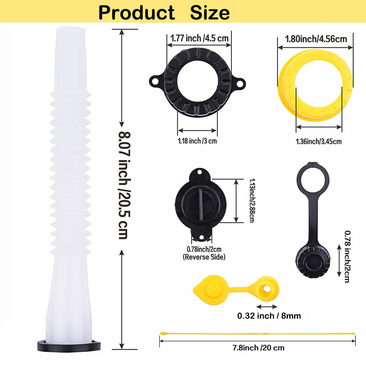 Gas Can Spouts Flexible Pour Nozzle D10895