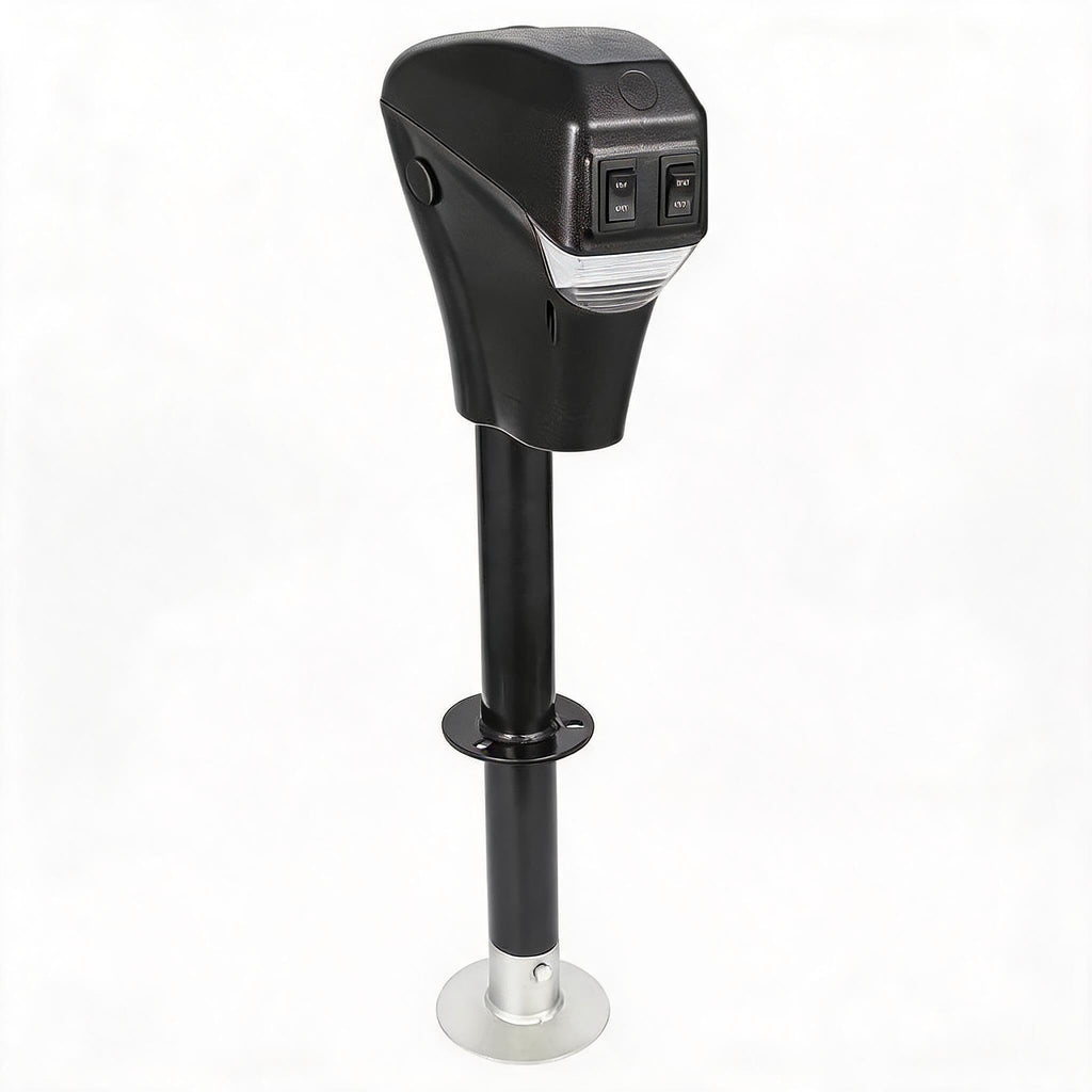 3500lbs Electric Trailer Jack with Front LED, 18" Lift Q834