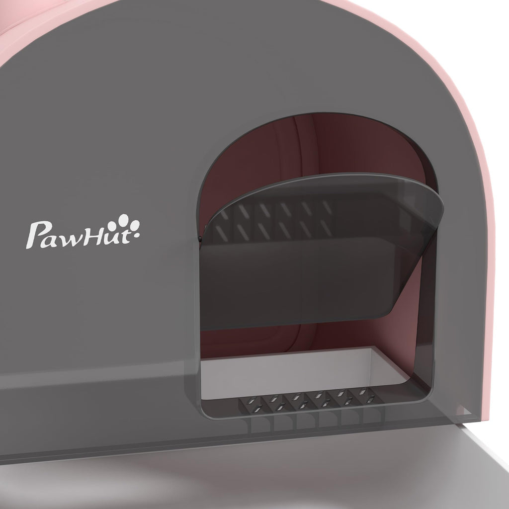 Pink Covered Cat Litter Box with Scoop G413
