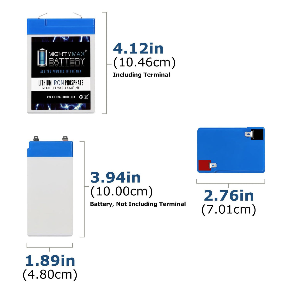 6V 4.5AH Lithium Replacement Battery W476