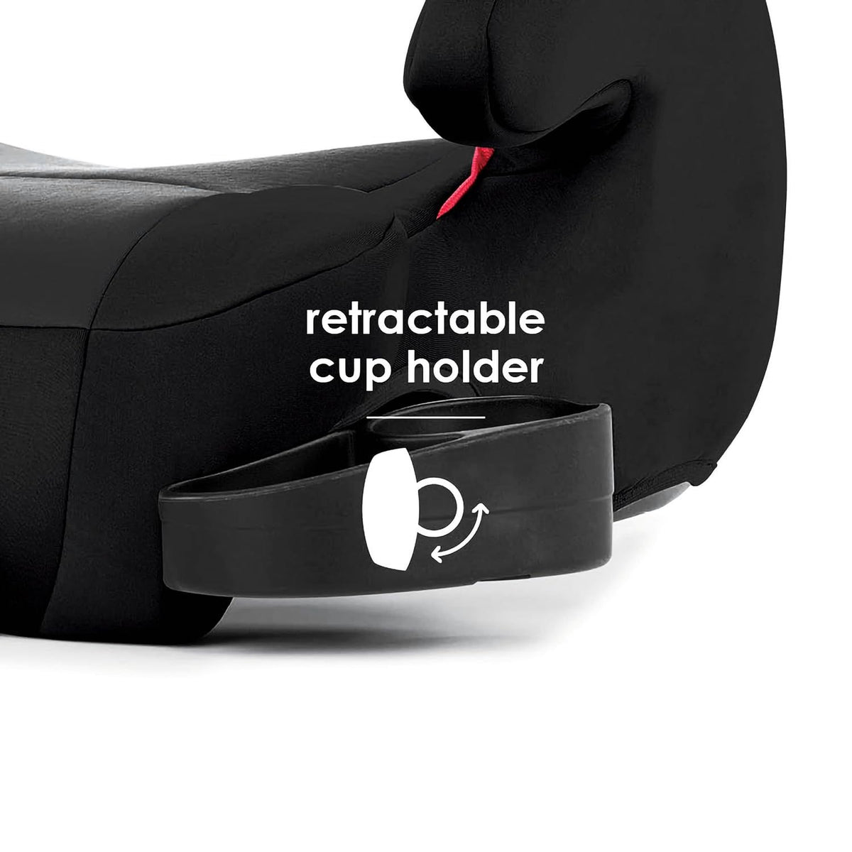 Black Backless Belt-Positioning Booster Car Seat B635