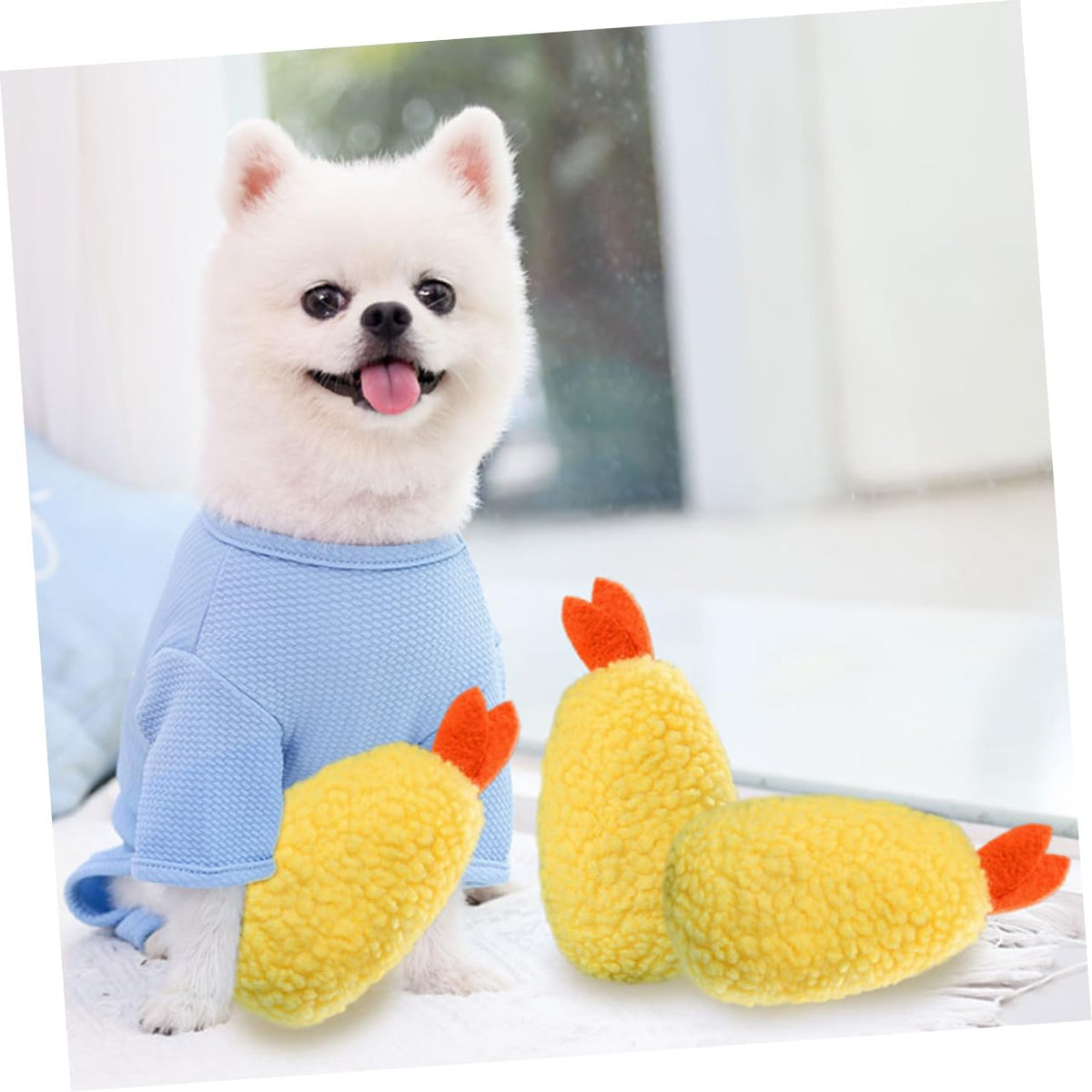 2 Pack Plush Squeaky Dog Toy I825354