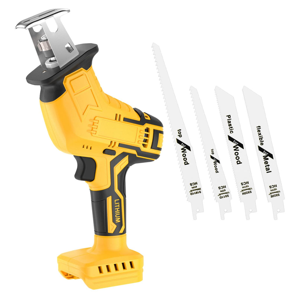 Cordless Reciprocating Saw 150W Variable Speed with 4 Saw Blades V9876