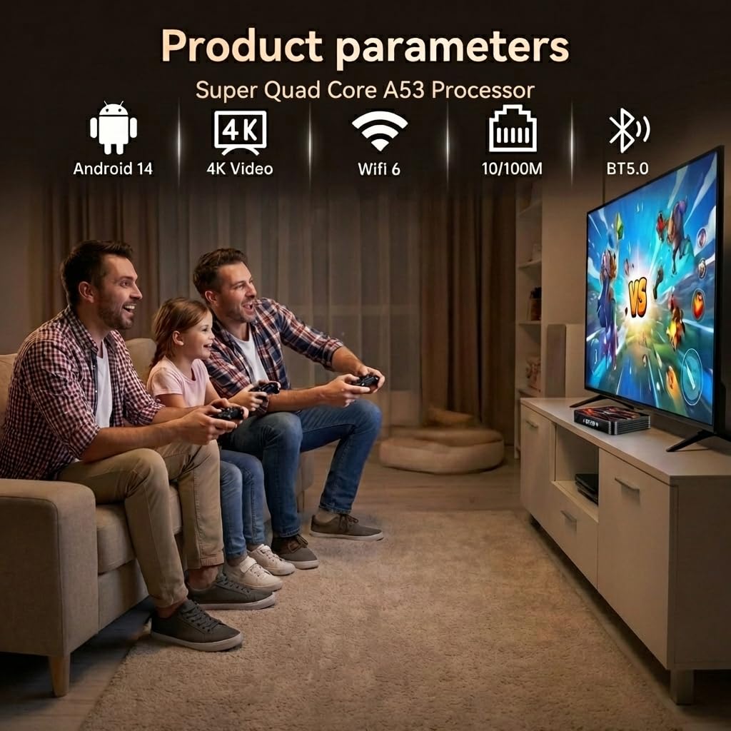 Android 14 TV Box 2GB/16GB K504