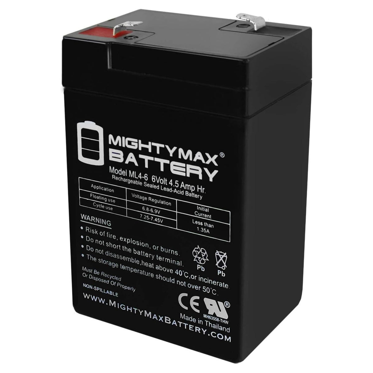6V 4.5AH SLA Replacement Battery O978988