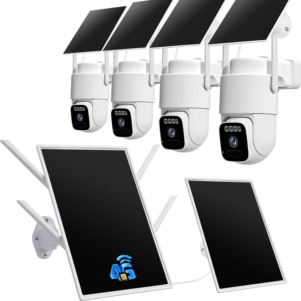 4G Solar Security Camera System with Base Station T779029