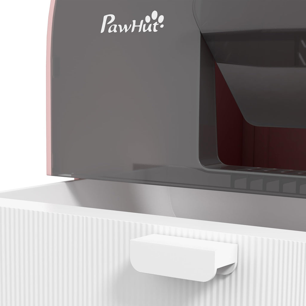 Pink Covered Cat Litter Box with Scoop G413