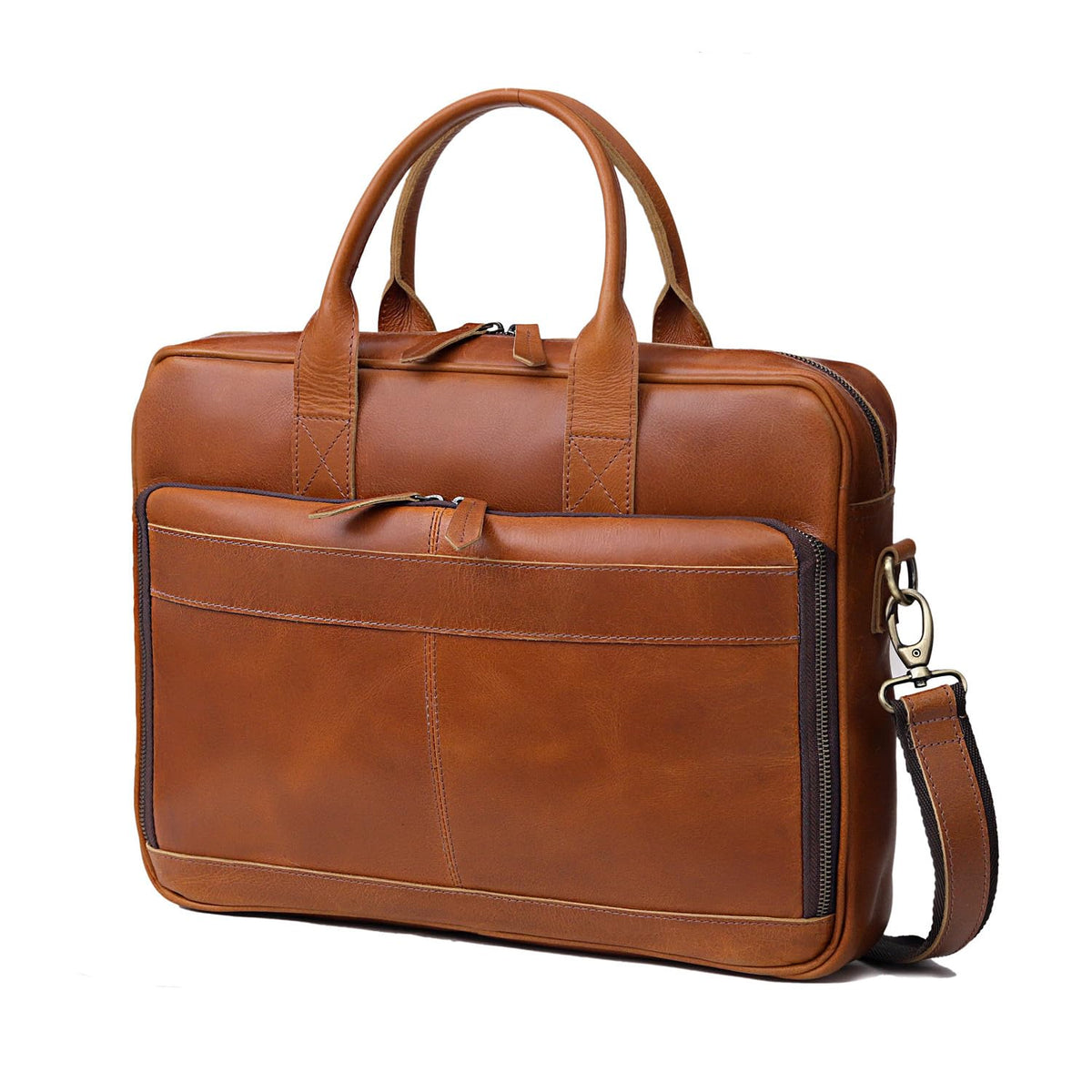 Leather Briefcase Bag E344