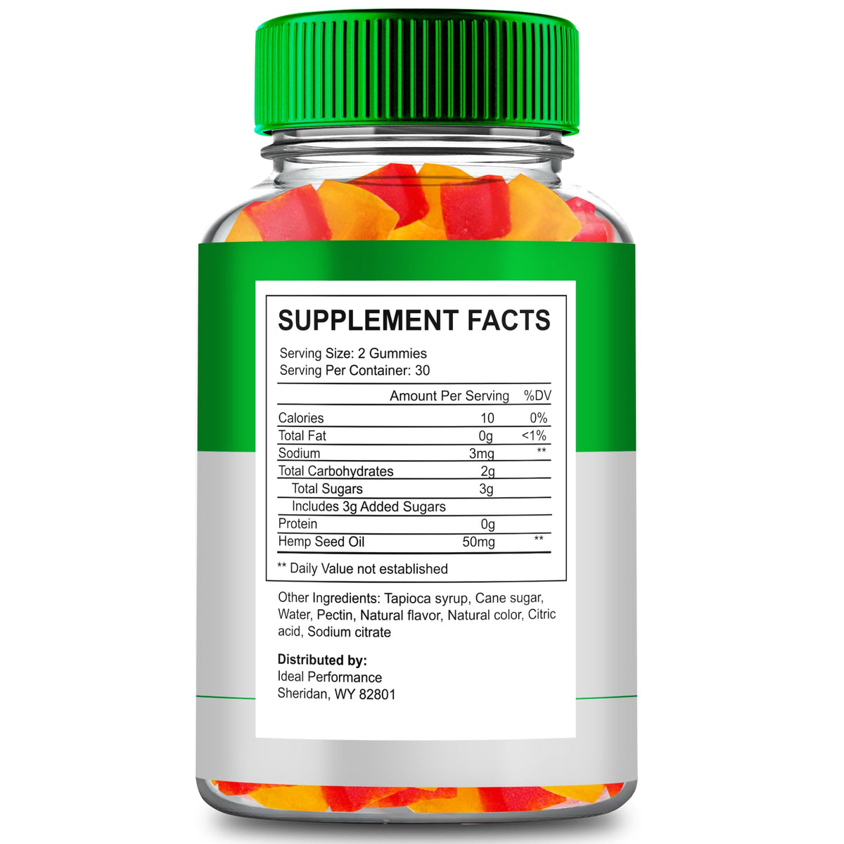 Hemp Gummies Maximum Strength All Natural 2 Pack V8839