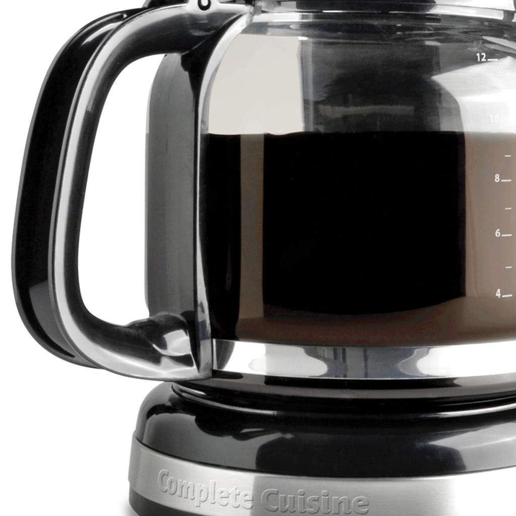 12-Cup Stainless-Steel Coffee Maker with Glass Carafe F620