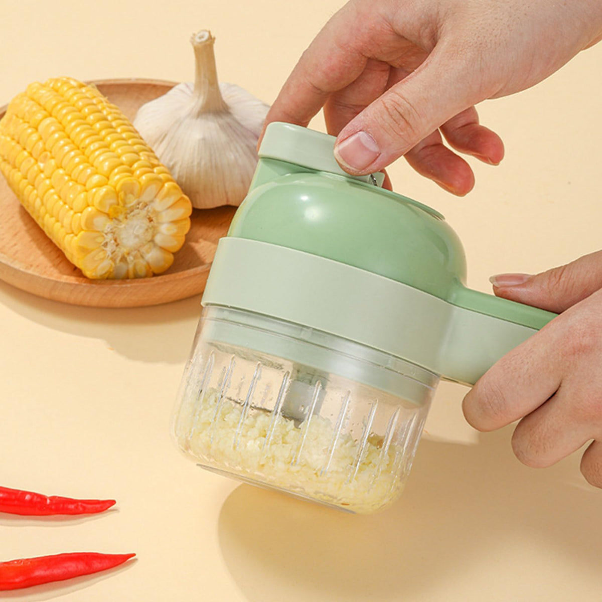 4 In 1 Cordless Electric Vegetable Cutter G6706