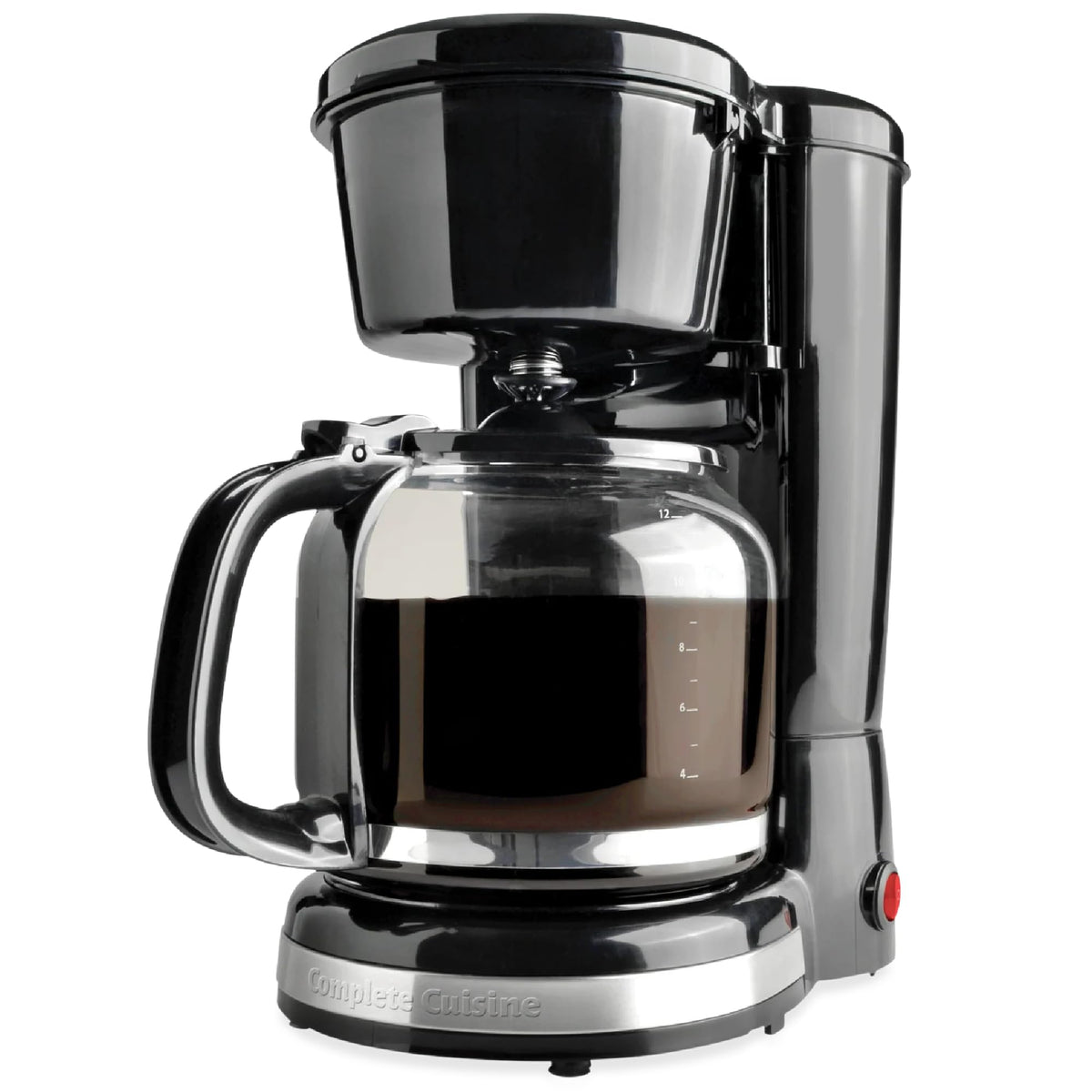 12-Cup Stainless-Steel Coffee Maker with Glass Carafe F620