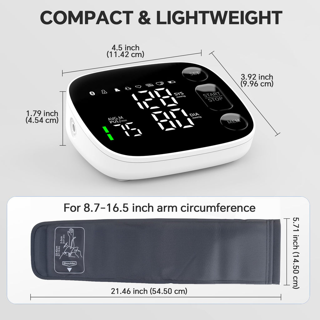 Blood Pressure Monitor Bluetooth Upper Arm P60053