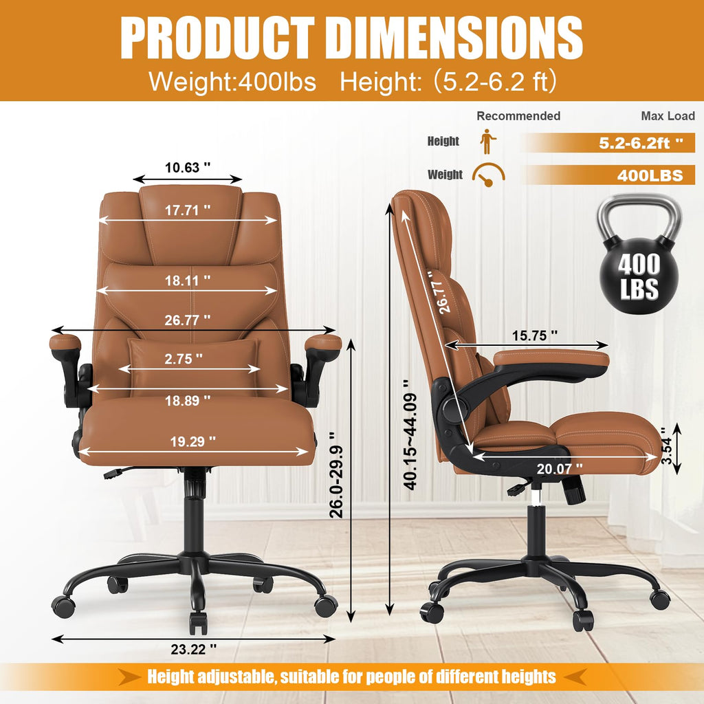 Ergonomic Office Chair with Flip-up Armrests S5699