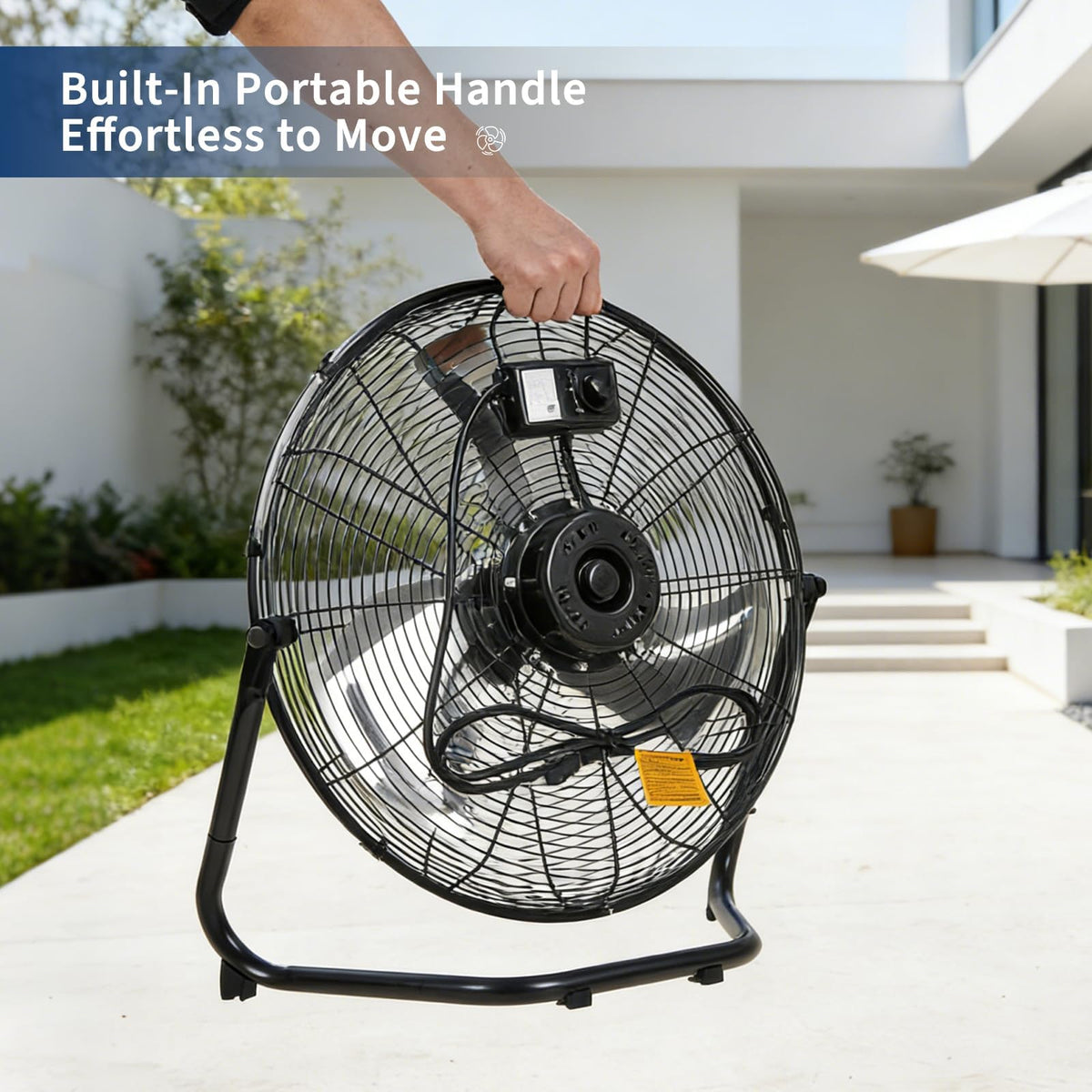 18 Inch 3 Speeds Metal Floor Fan U32731