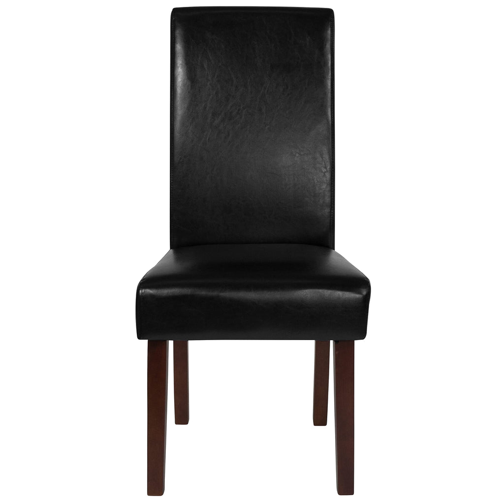 Black Faux Leather Parsons Chair 4-Pack G2063