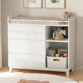 White Baby Changing Table with 4 Drawers P6765