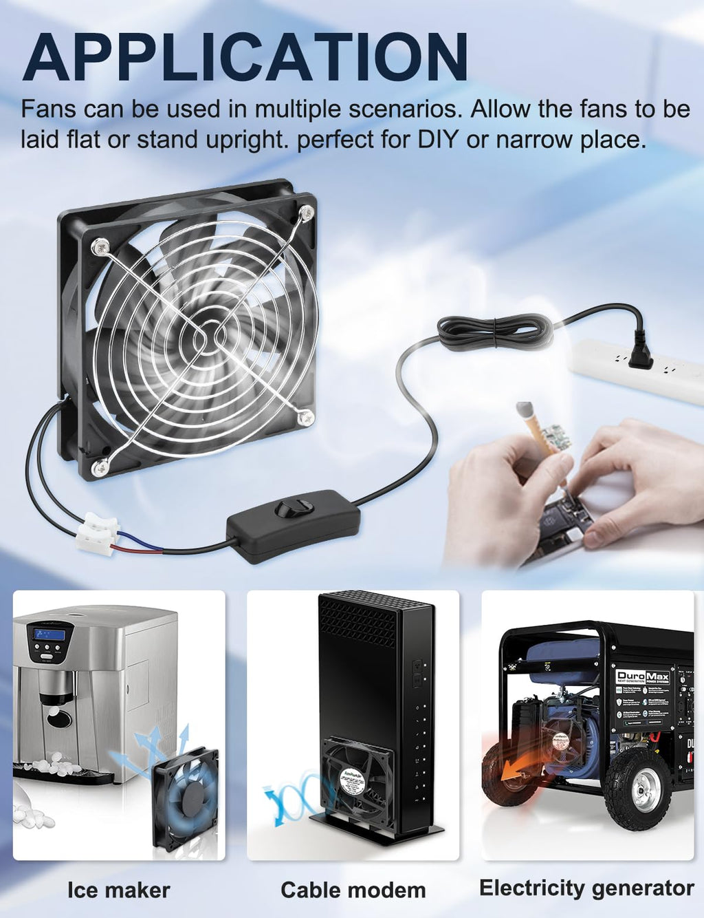120mm x 25mm 120V Brushless Axial Fan C318