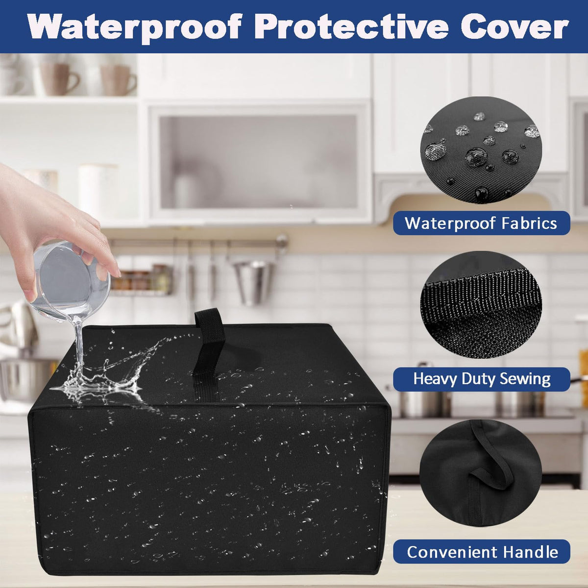 Black Coffee Maker Cover O9204