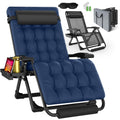Oversized Blue Zero Gravity Chair with Cushion J4564