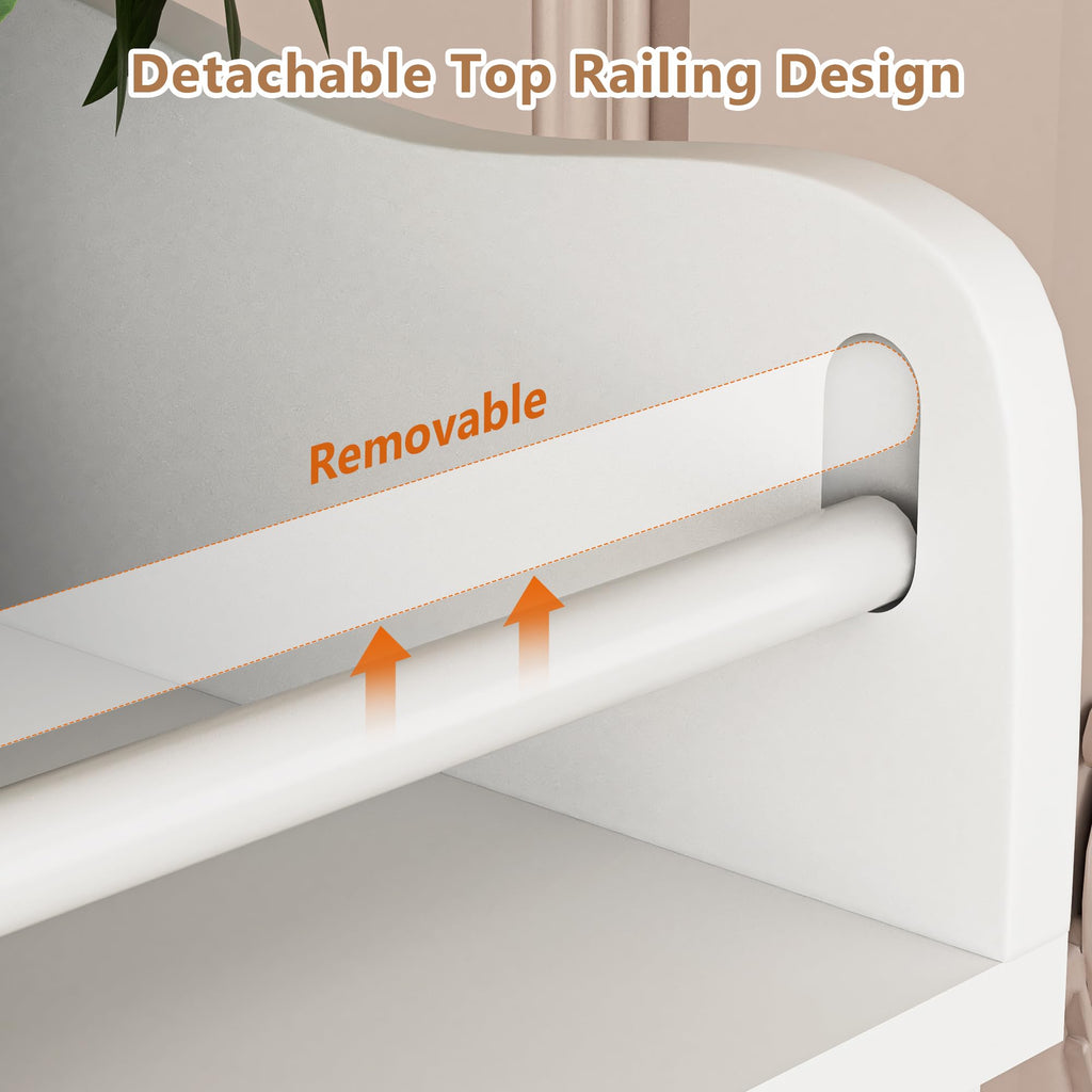 White Baby Changing Table with 4 Drawers P6765