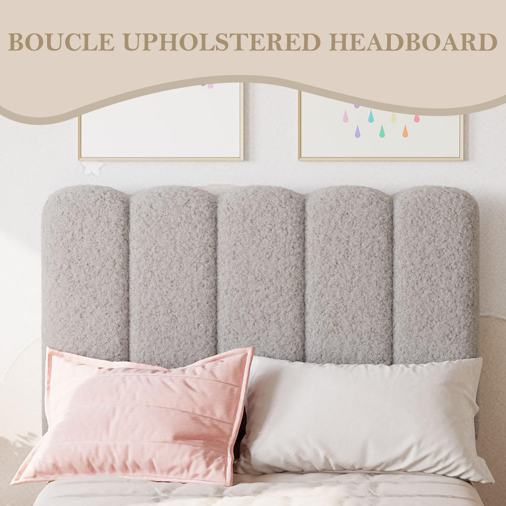 Twin Bed Frame with Headboard D555