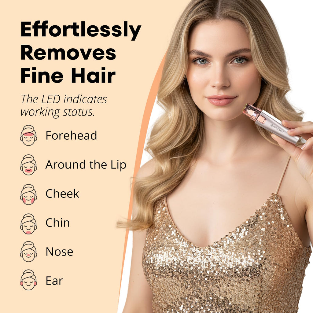Nose Hair Trimmer 3 in1 Rechargeable Facial Hair Removal & Eyebrow Shaver O6264
