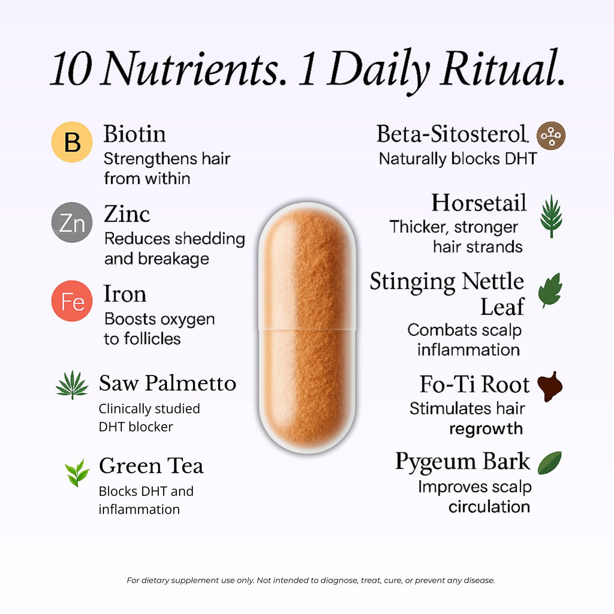 Biotin Collagen Hair Support Supplement 30 Capsules S457072
