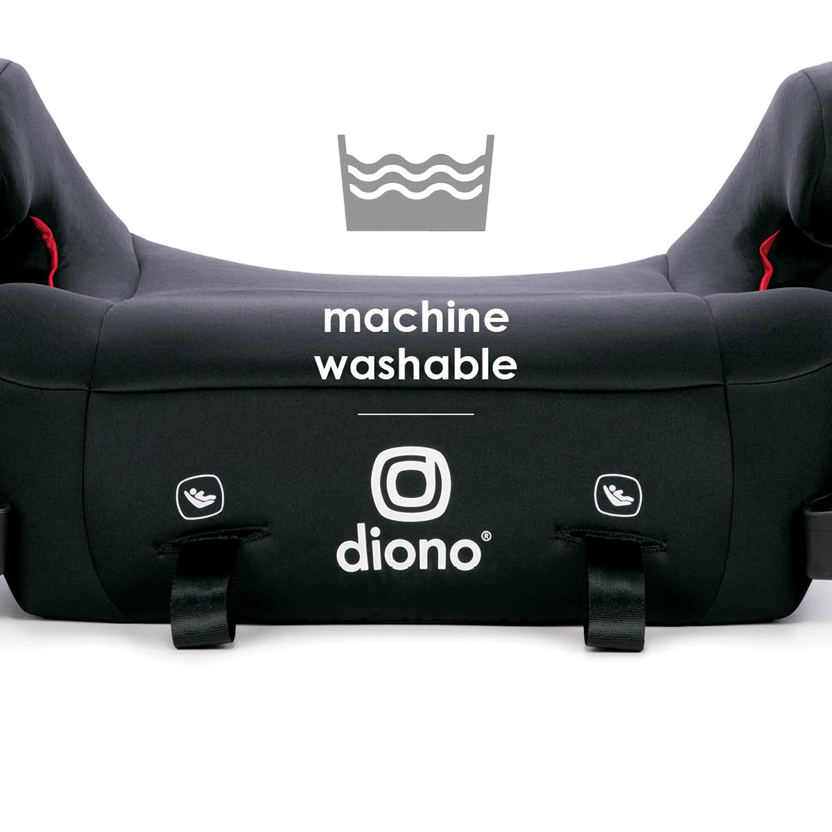 Black Backless Belt-Positioning Booster Car Seat B635