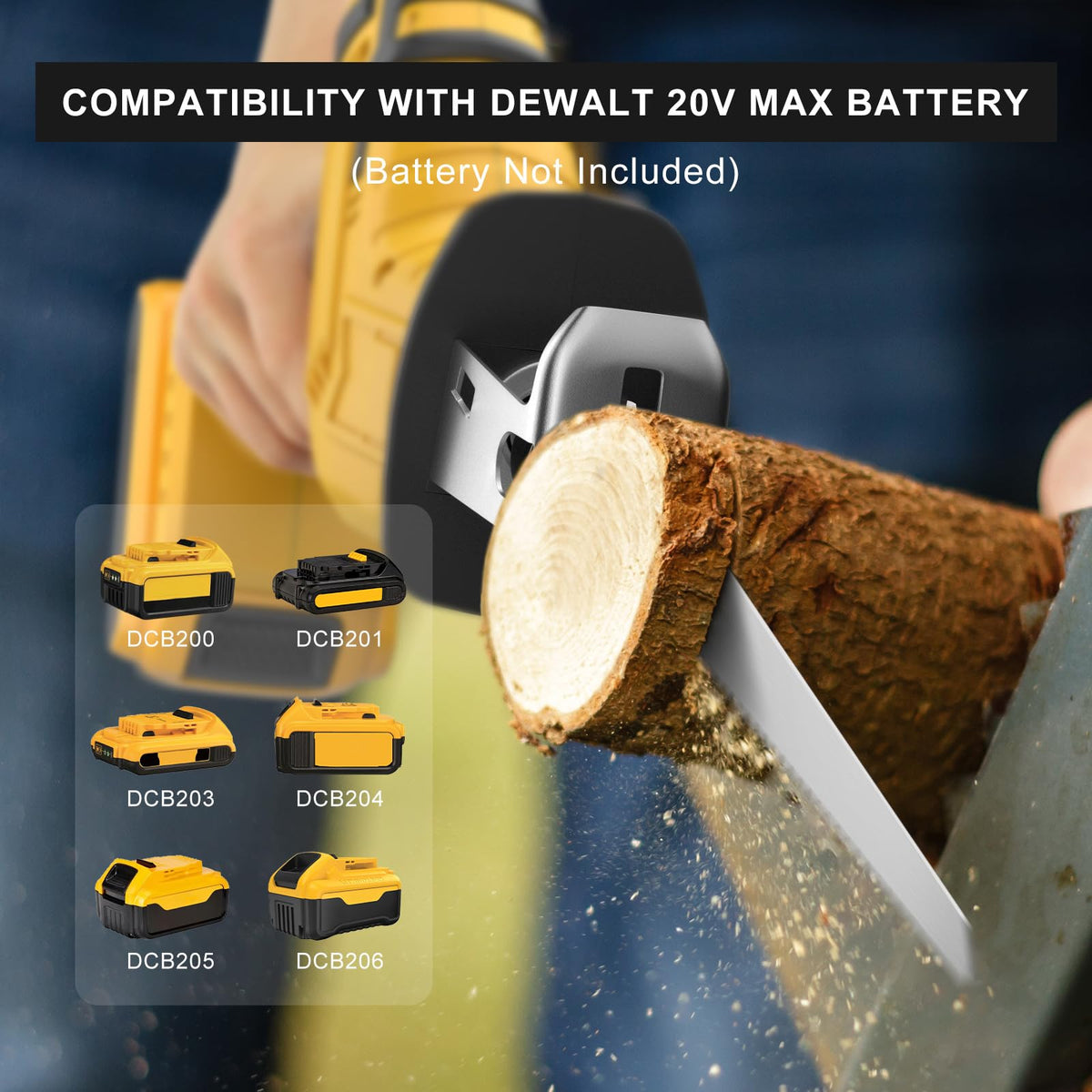 Cordless Reciprocating Saw 150W Variable Speed with 4 Saw Blades V9876