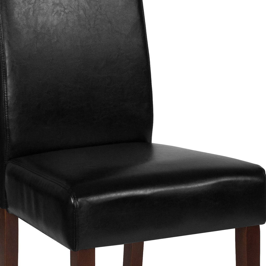 Black Faux Leather Parsons Chair 4-Pack G2063