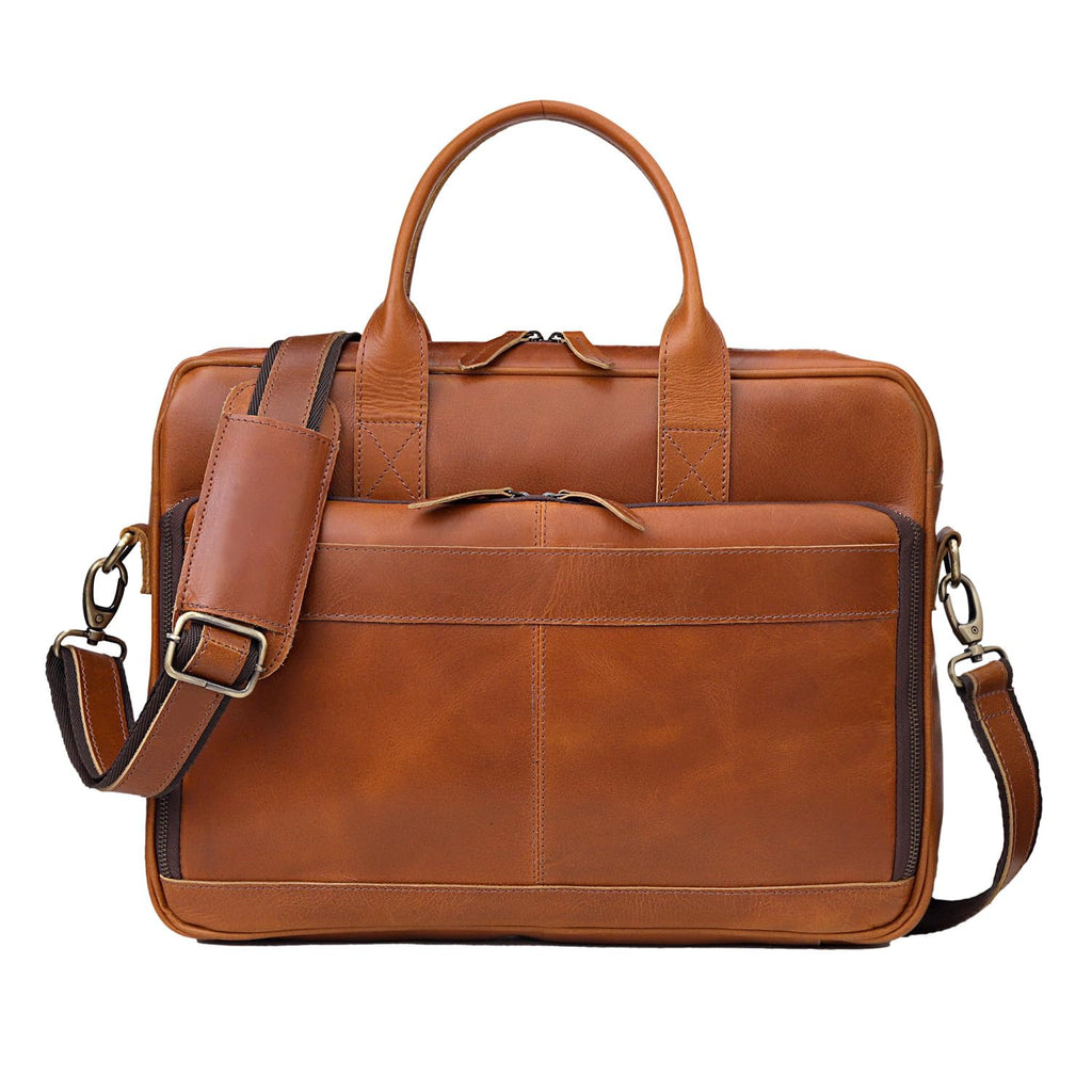 Leather Briefcase Bag E344