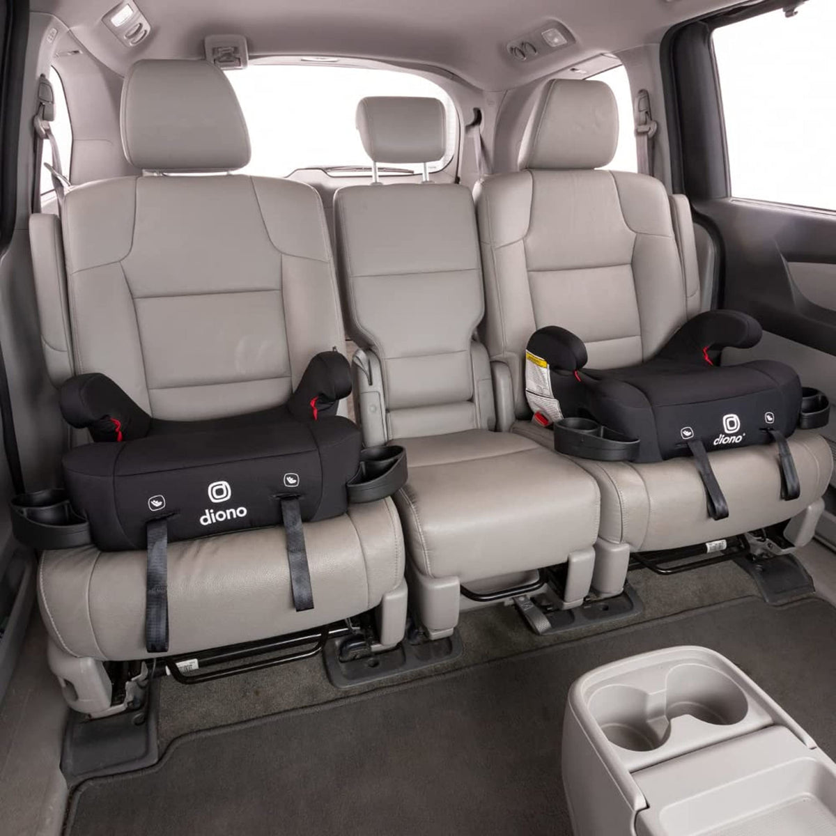 Black Backless Belt-Positioning Booster Car Seat B635