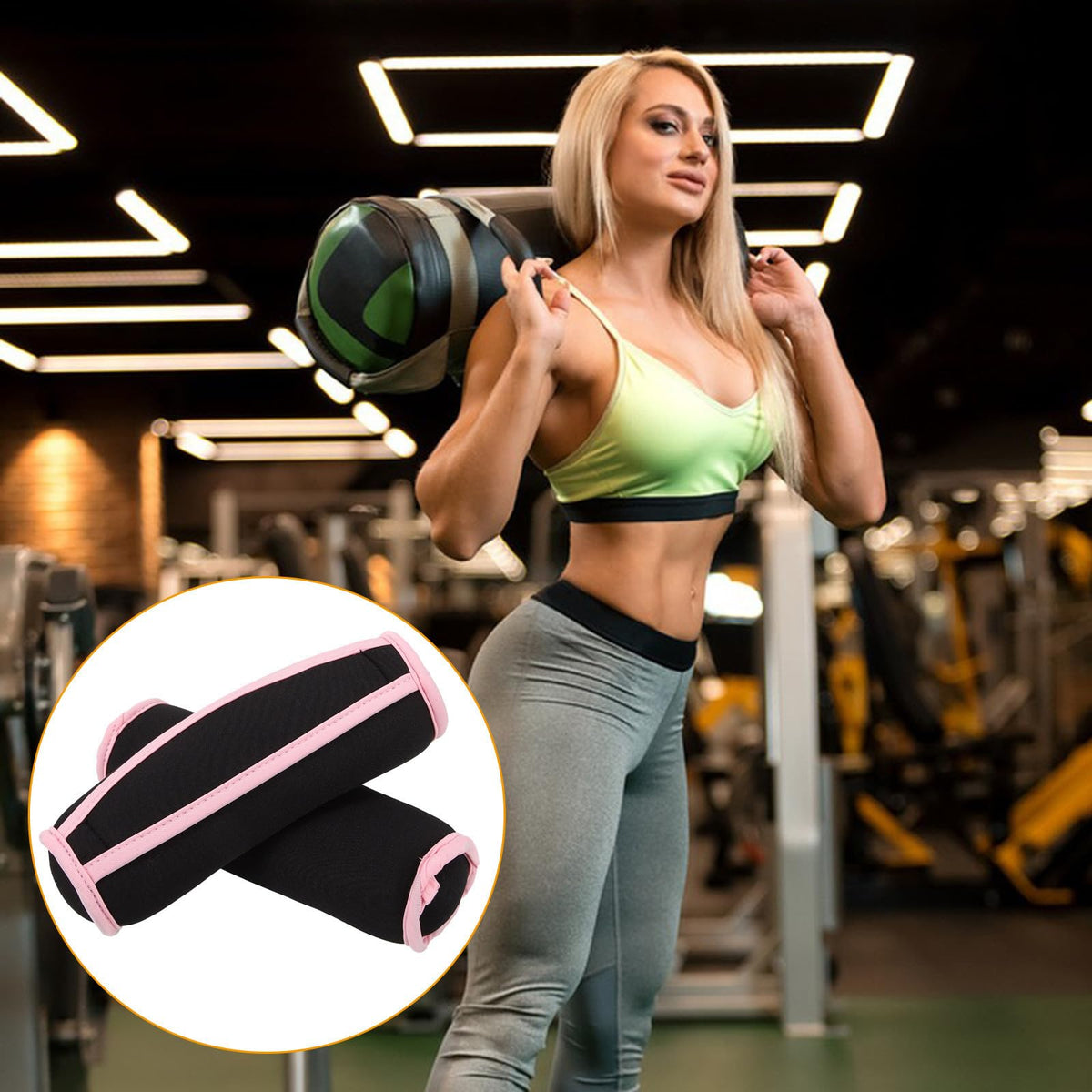 2pcs 1 Lb Soft Neoprene Dumbbell T626