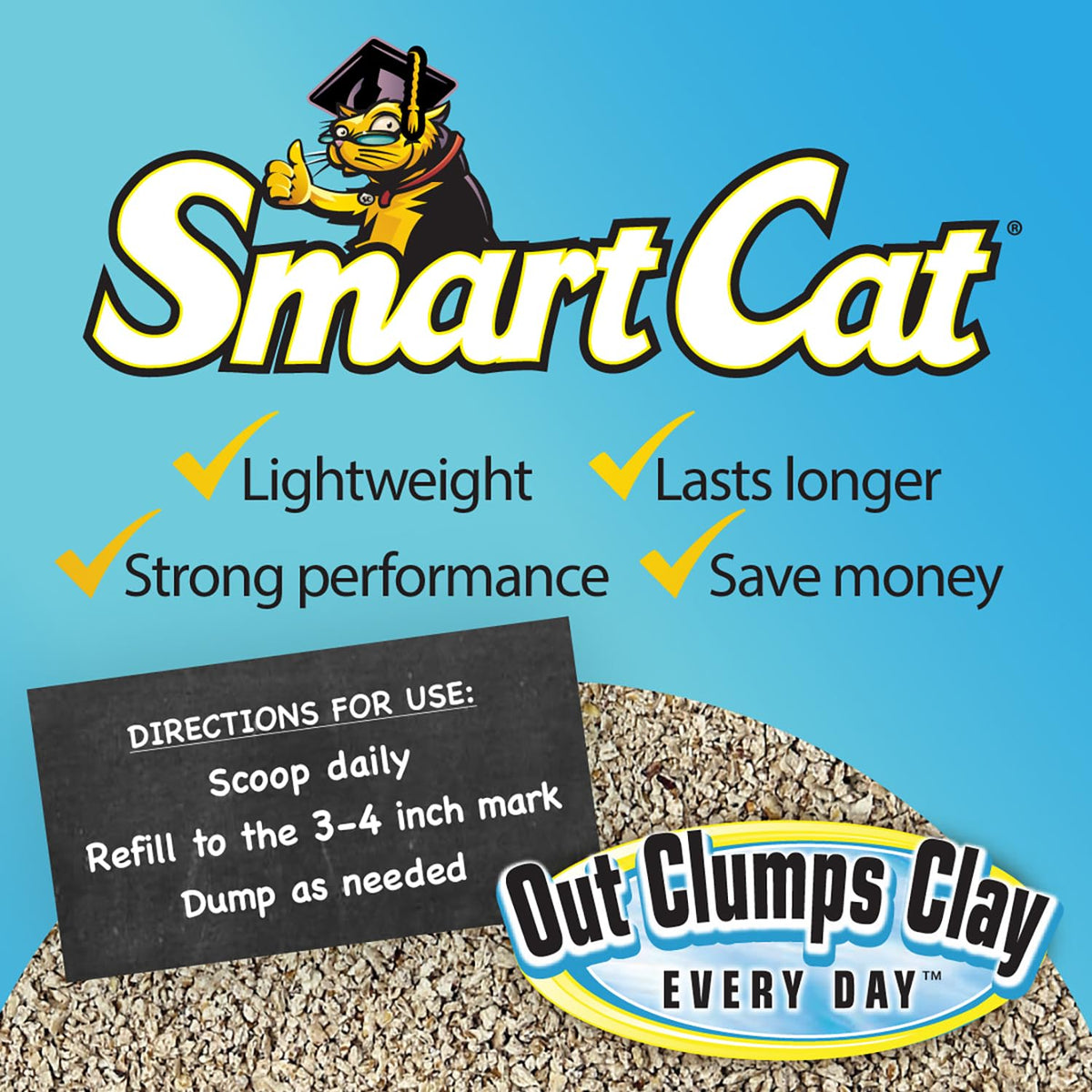 All Natural Clumping Cat Litter, 20 Pound, Unscented, Lightweight T7188