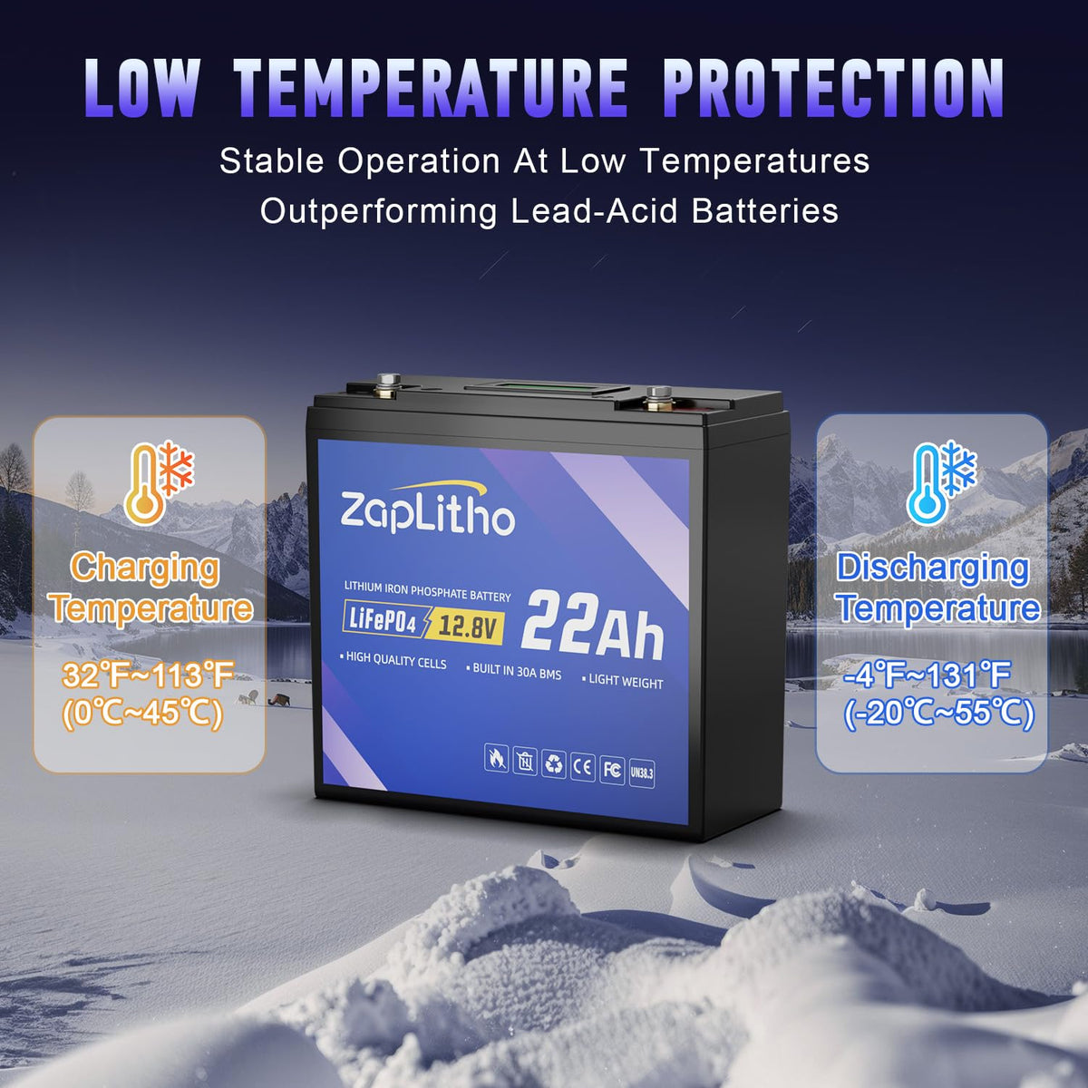 12V 22Ah LiFePO4 Lithium Battery P677773
