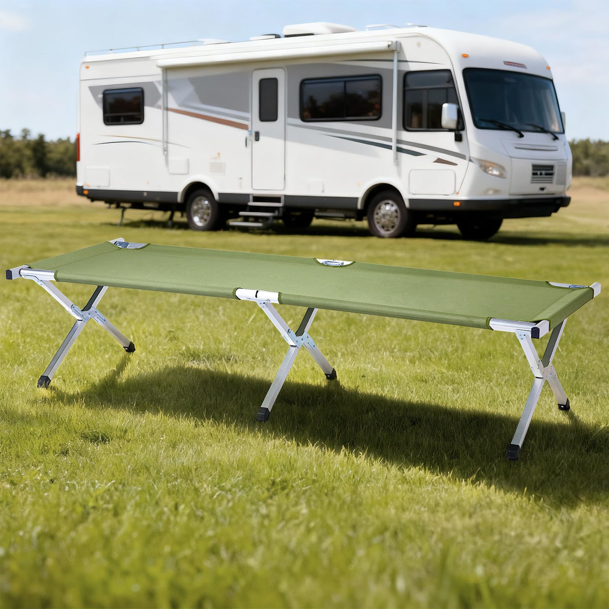 Folding Camping Cot with Carry Bag E520805