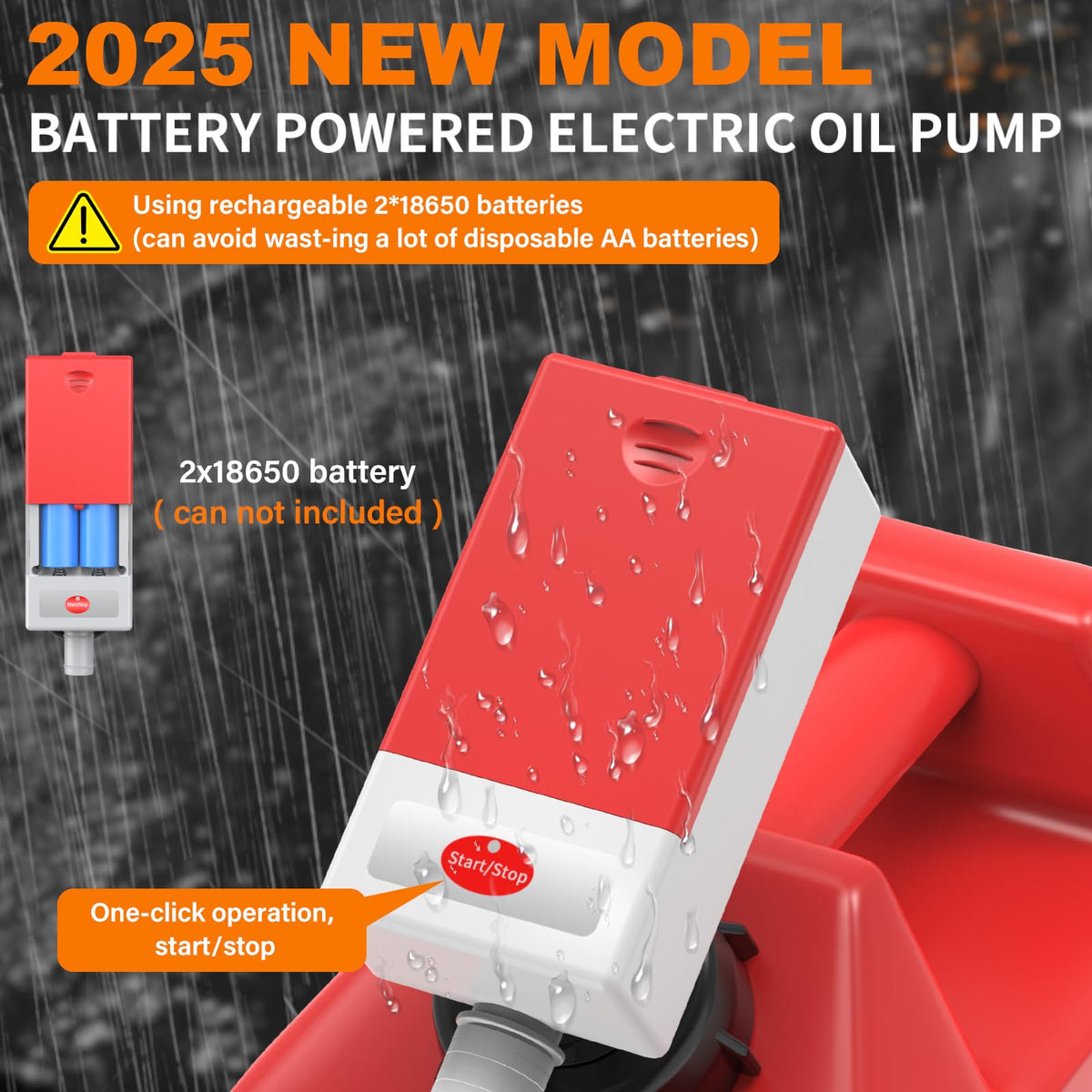 Portable Automatic Fuel Transfer Pump with Auto Stop Sensor and Hose J21281